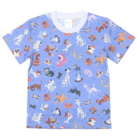 子供用Tシャツ キャッツ＆ドッグス キッズT-SHIRTS いっぱい パターン キッズ120 ディズニー スモールプラネット 半袖 メール便可 マシュマロポップ