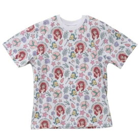 Tシャツ リトルマーメイド T-SHIRTS アイコン パターン Lサイズ XLサイズ ディズニープリンセス スモールプラネット 半袖 メール便可 マシュマロポップ