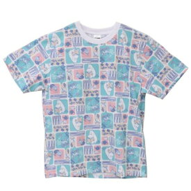Tシャツ ムーミン T-SHIRTS ブロック パターン Lサイズ XLサイズ 北欧 スモールプラネット 半袖 メール便可 マシュマロポップ