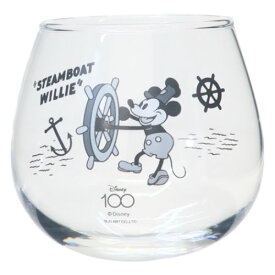 ガラスコップ ディズニークラシック ゆらゆらグラス 蒸気船ウィリー ディズニー サンアート 食器 マシュマロポップ