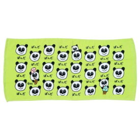 フェイスタオル おえかきさん プリントロングタオル ぱんださん オクタニ おもしろタオル 面白雑貨 マシュマロポップ