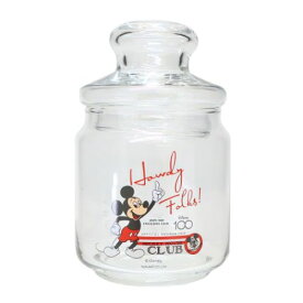 保存容器 ミッキーマウス ガラスキャニスター ミッキークラブ サンアート ガラス瓶 小物入れ マシュマロポップ