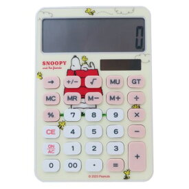 電卓 スヌーピー 電卓 ドッグハウス ピーナッツ ティーズファクトリー プレゼント マシュマロポップ