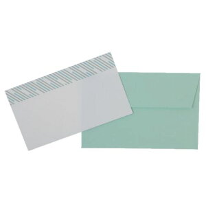 グリーティングカード ミニカードセット 木賊縞 Green Flash メッセージカード ミニカード&ミニ封筒 メール便可 マシュマロポップ