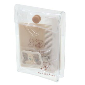 コスメ雑貨 コスメセット MY TINY BEAR カミオジャパン プレゼント ポーチ＆ヘアクリップ＆ミラー＆コーム メール便可 マシュマロポップ