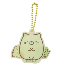 キーチェーン すみっコぐらし ひょっこりアクリルキーホルダー ねこ サンエックス ティーズファクトリー かわいい メール便可 マシュマロポップ