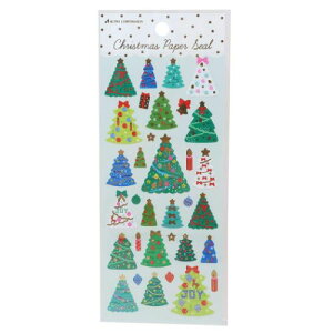 シールシート CHRISTMAS クリスマスペーパーシール CMS-611 アクティブコーポレーション 手帳デコ Xmasステッカー メール便可 マシュマロポップ