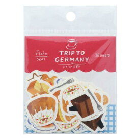 フレークシール ドイツTRIP 和紙シール お菓子 サンスター文具 プレゼント かわいい メール便可 マシュマロポップ