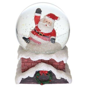 オブジェ スノーグローブ チムニーサンタ65mm クリスマス APJ プレゼント スノードーム Xmas マシュマロポップ