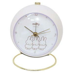 目覚まし時計 ミッフィー リングクロック アイボリー ディックブルーナ ティーズファクトリー プレゼント 新生活準備雑貨 絵本 マシュマロポップ