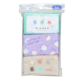 ティッシュ ジューシ MIX ポケットテッシュ 6袋入り カミオジャパン 水に流せる かわいい メール便可 マシュマロポップ