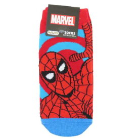 女性用靴下 スパイダーマン キャラックス ぐるぐる MARVEL スモールプラネット スニーカーソックス 中学生 高校生 メール便可