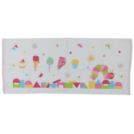 フェイスタオル はらぺこあおむし ロングタオル ガーゼツミキアオムシ PINK エリックカール 林タオル 新生活雑貨 絵本 マシュマロポップ