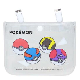 【ポイント10倍 & クーポン！】クリップポケット ポケットモンスター クリアクリップポケット クリア モンスターボール 新入学 ポケモン マルヨシ 子ども用ポーチ キッズポーチ ポシェット メール便可 マシュマロポップ