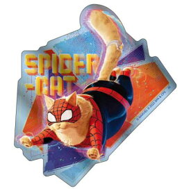 ビッグ シール スパイダーマン：アクロス ザ スパイダーバース メタリックステッカー SPIDER CAT インロック コレクション雑貨 メール便可 マシュマロポップ