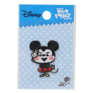 ワッペン ミッキーマウス ぷちぷんと カナヘイ画シリーズ ディズニー 社コッカ 手芸用品 刺繍 ししゅう メール便可 マシュマロポップ