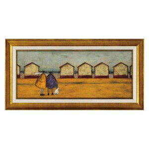 カフェ インテリア サム トフト アートフレーム 海の家から海が見える ユーパワー ST-10037 額付きポスター インテリア 取寄品 マシュマロポップ