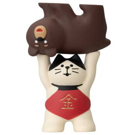 マスコット concombre 熊かつぎ金太郎猫 デコレ 置き物 インテリア雑貨 かわいい マシュマロポップ