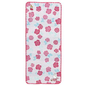 フェイスタオル ムーミン ジャガードロングタオル オーガニックコットン オールアバウトムーミンママ 北欧 丸眞 新生活 メール便可 マシュマロポップ