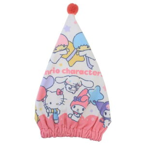 キャップタオル サンリオキャラクターズ マイクロキャップタオル わくわく遊園地 サンリオ 丸眞 ヘアドライタオル帽子 マイクロファイバー お風呂上り 海プール用品 メール便可 マシュマ