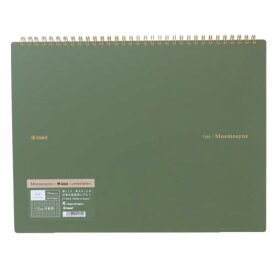 リングノート Mnemosyne x kleid A4W notebook Olive Drab 新日本カレンダー ビジネスノート 方眼ノート 2mm方眼罫 マシュマロポップ