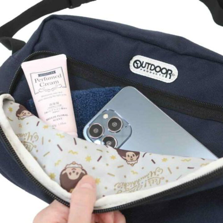 楽天市場】ショルダーバッグ モンチッチ OUTDOOR 斜め掛けかばん 紺