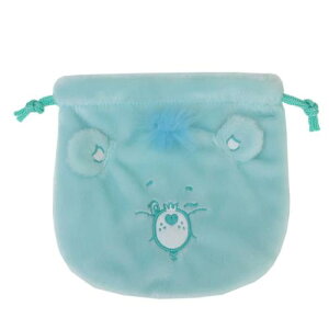 巾着袋 ケアベア ぬいぐるみ巾着 ウィッシュベア CareBears ティーズファクトリー きんちゃくポーチ 小物入れ メール便可 マシュマロポップ