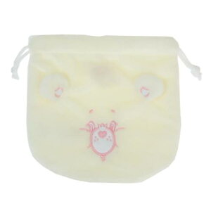 巾着袋 ケアベア ぬいぐるみ巾着 スパークルハートベア CareBears ティーズファクトリー きんちゃくポーチ 小物入れ メール便可 マシュマロポップ