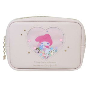 コスメポーチ マイメロディ ボックスポーチ シャカシャカ サンリオ マリモクラフト 化粧ポーチ 小物入れ マシュマロポップ