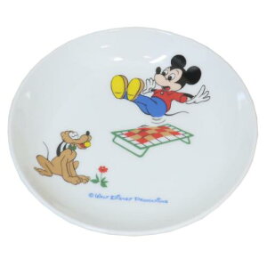 中皿 ミッキーマウス 17cmプレート 復刻アート1963 ディズニー 三郷陶器 レンジ対応 食器 レトロ マシュマロポップ