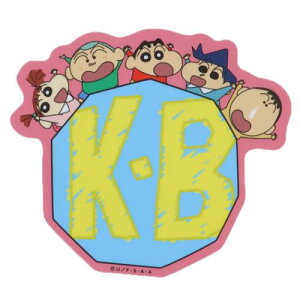 ビッグシール クレヨンしんちゃん アウトドアステッカー カスカベ防衛隊バッジ スモールプラネット ビニールステッカー デコシール 耐水性 耐候性 アニメメール便可 マシュマロポップ