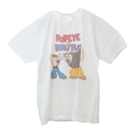 【ポイント10倍 & クーポン！】Tシャツ ポパイ T-SHIRTS ポパイ＆ブルータス Lサイズ XLサイズ POPEYE スモールプラネット 半袖 メール便可 マシュマロポップ