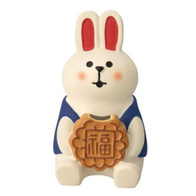 マスコット concombre ぽっちゃりうさぎ 月餅 デコレ インテリア かわいい プレゼント マシュマロポップ