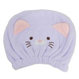 ヘアドライタオル帽子 カブッテアニマル マイクロファイバータオルキャップ ネコ ねこ 林タオル お風呂上り 海プール用品 吸水速乾 かわいい メール便可 マシュマロポップ