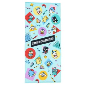 フェイスタオル サンリオキャラクターズ プリントロングタオル ストリート サンリオ 野村タオル 新生活雑貨 メール便可 マシュマロポップ