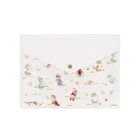 書類ケース モフサンド フラットケース A5 にゃんぱんつ！ mofusand サンスター文具 新学期準備文具 事務用品 メール便可 マシュマロポップ