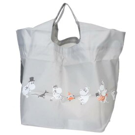 エコバッグ ムーミン 底板付きエコバッグミニ わいわい 北欧 カミオジャパン 折りたたみ コンパクト お買い物かばん マシュマロポップ