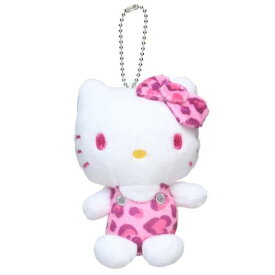 【ポイント10倍 & クーポン！】マスコット ハローキティ ボールチェーンマスコット ヒョウ柄シリーズ ピンク サンリオ ケイカンパニー プレゼント ミニぬいぐるみ マシュマロポップ