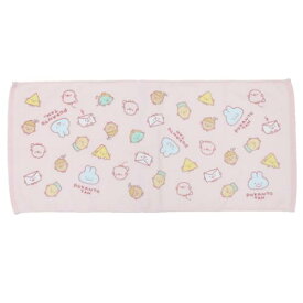 フェイスタオル ぽかんとたん プリントロングタオル ぽかんとたんおともだち 犬飼タオル プレゼント メール便可 マシュマロポップ