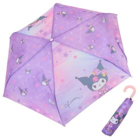 折りたたみ傘 クロミ 折り畳み傘 花日和 サンリオ ジェイズプランニング 折畳傘 耐風傘 子供 マシュマロポップ