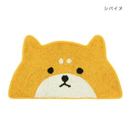 フロアマット アニマルマット セミサークル アニマル シバイヌ いぬ トモコーポレーション フリーマット インテリア雑貨 マシュマロポップ