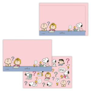 メッセージカード スヌーピー ミニメッセージカードセット Peanuts All Good SNAG THINK ピーナッツ 日本ホールマーク ミニカード ミニ封筒 メール便可 マシュマロポップ