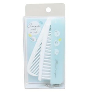 ヘアブラシ 折りたたみブラシ&コーム FLORAL ENAGAS カミオジャパン プレゼント 折りたたみくし かわいい メール便可 マシュマロポップ