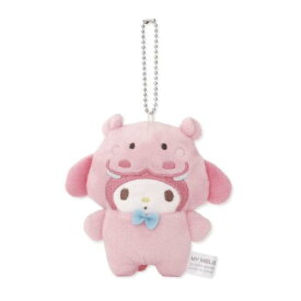 【ポイント10倍 & クーポン！】マスコット マイメロディ ぬいマスコットホルダー おかぶりアニマル サンリオ エムプラン ミニぬいぐるみ ボールチェーン マシュマロポップ