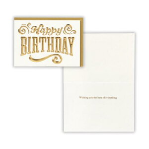 グリーティングカード 誕生お祝い HMD箔Dエンボスバースデー 日本ホールマーク バースデーカード メッセージカード メール便可 マシュマロポップ