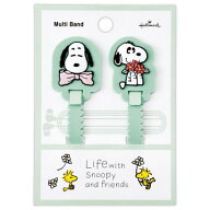 【ポイント10倍 & クーポン！】ケーブルクリップ スヌーピー マルチバンド SNLFグリーン Life with Snoop…