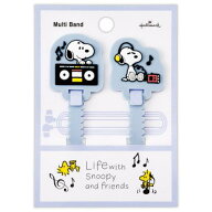 【ポイント10倍 & クーポン！】ケーブルクリップ スヌーピー マルチバンド SNLFブルー Life with Snoopy …