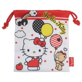 巾着袋 ハローキティ 巾着 きんちゃくポーチ レッドライン サンリオ ジェイズプランニング 小物入れ メール便可 マシュマロポップ