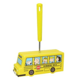 掃除用品 スヌーピー バス型ローラークリーナー イエロー ピーナッツ ティーズファクトリー コロコロ 粘着クリーナー マシュマロポップ