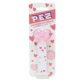 コスメ雑貨 PEZ カラーリップクリーム ラブリーピンクハート レイス リップスティック マシュマロポップ